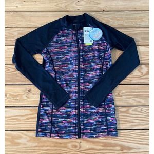 NWT TSLA Long Sleeve Sun Protection Jacket Size XS Women’s Black Full Zip